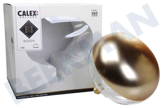 Calex  2101000300 LED XXL Cobble Top Kopspiegel Goud 6W E27