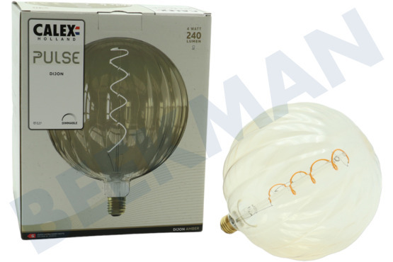 Calex  2101002500 Dijon Amber Pulse Ledlamp E27 4W Dimbaar