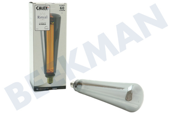 Calex  2101005800 Royal Kinna Ledlamp Titanium E27 3,5W Dimbaar