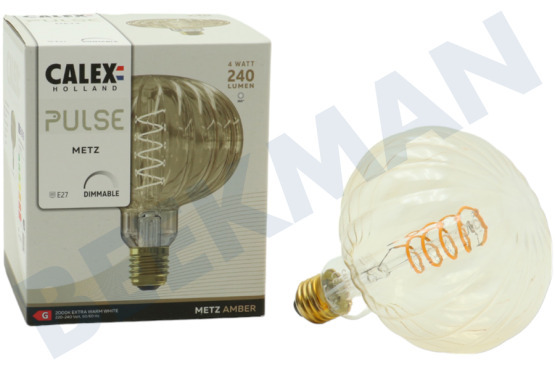 Calex  2101002700 Metz Amber Pulse Ledlamp 4W 2000K E27 Dimbaar