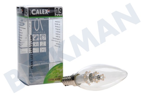 Calex  474464 Calex Pearl LED Kaarslamp 240V 1,0W E14 B35, 20-leds