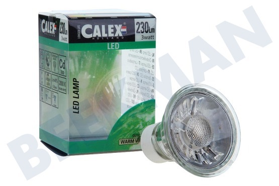 Calex  423450 Calex COB LED lamp GU10 240V 3W 230lm 2800K halogeen