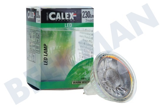 Calex  423750 Calex COB LED lamp MR16 12V 3,5W 230lm 3000K halogeen lo