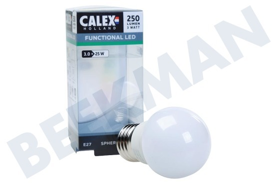 Calex  472746 Calex LED Kogellamp 240V 3Watt  E27 P45, Flame 200 lumen