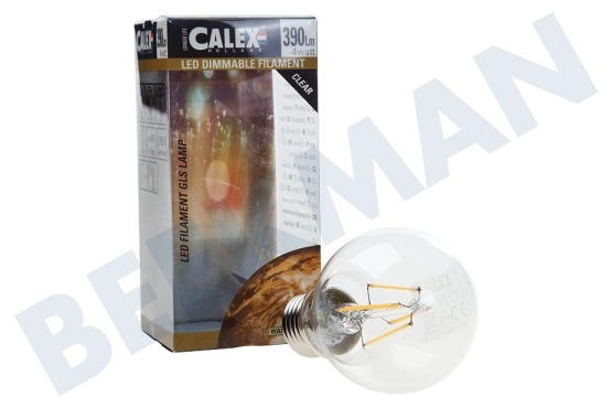 Calex  474500 Calex LED volglas Filament Standaardlamp 240V 4W 400lm