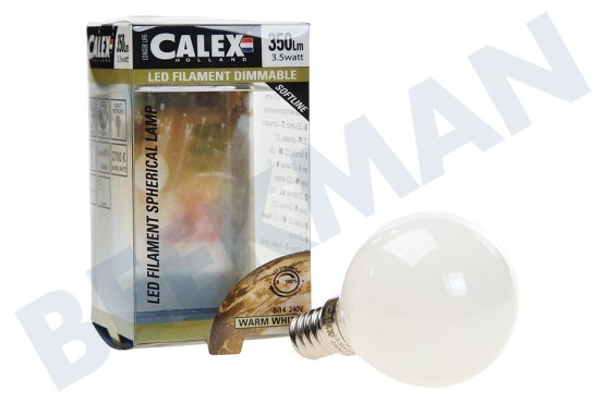 Calex  474484 Calex LED Volglas Filament Kogellamp 3,5W 350lm E14