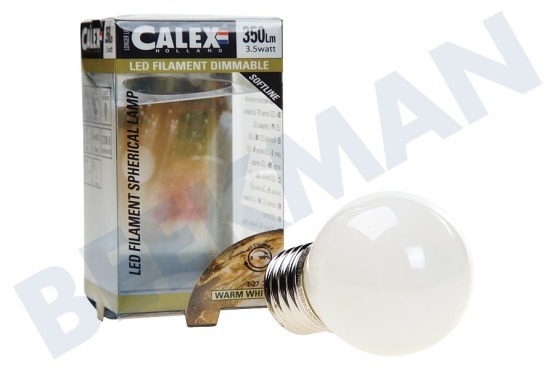 Calex  474485.1 Calex LED Volglas Filament Kogellamp 3,5W 350lm E27