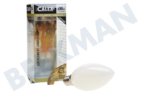 Calex  474491 Calex LED Volglas Filament Kaarslamp 3,5W 290lm E14