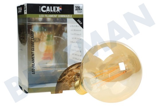 Calex  425464 Calex LED volglas Filament Globelamp 240V 4W 320lm E27