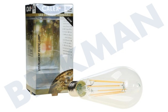 Calex  425404 Calex LED volglas Filament Rustieklamp 240V 4W 350lm E27