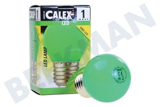 Calex  473416 Calex LED Kleurlamp Groen 240V 1W E27