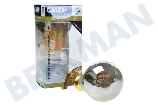 Calex  425733 Calex LED Volglas Flex Filament 4W E27 Titanium A60DR