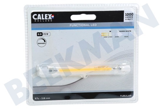 Calex  424562 Calex LED R7s Dimbaar 8W 118mm