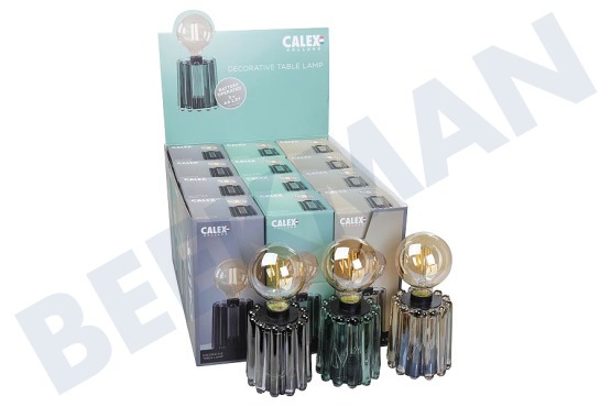 Calex  3001001200 Tafellamp Display, 12 Stuks, 3 Kleuren