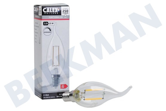 Calex  1101005600 LED volglas Filament Tip-Kaarslamp Helder 3,5W E14