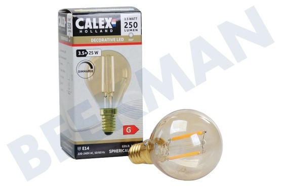 Calex  1101004400 LED Volglas Filament 3,5W E14 Gold P45