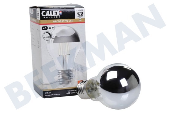 Calex  1101006600 LED Filament Kopspiegel 4,5W E27 A60 Dimbaar