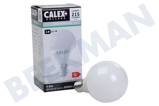 Calex  1301006500 LED Kogellamp Flame 2,8W 2200K E14