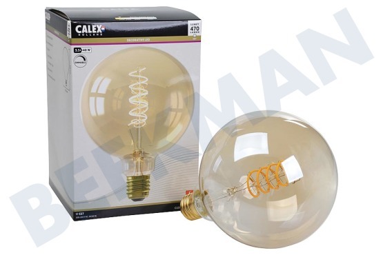 Calex  1001002200 Globe G125 Goud Flex Filament Dimbaar E27 5,5W