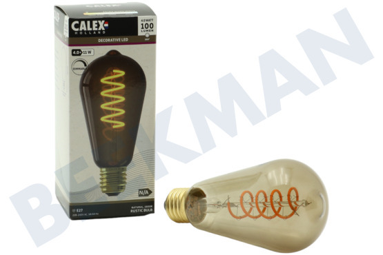 Calex  2001001600 LED Rustiek ST64 Natural Flex Filament E27 4,0W