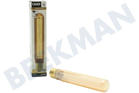 Calex  1201001700 LED Glassfiber Buis Goud SMD Dimbaar E27 2,3W
