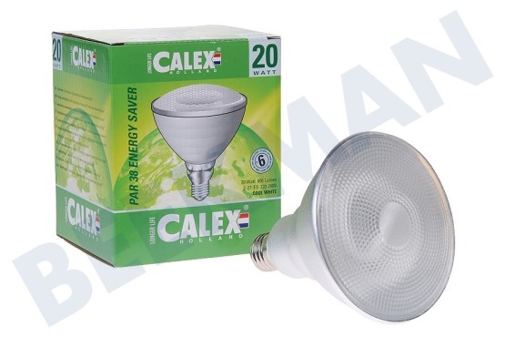 Calex  583124 Calex Persglas Spaarlamp 240V 20W E27 Par38 4000K