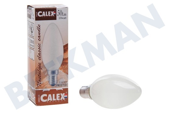 Calex  413334 Calex Kaarslamp 240V 10W 50lm E14 mat