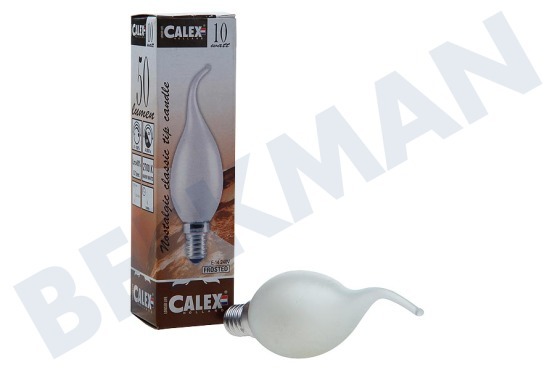 Calex  413604 Calex Tip Kaarslamp 240V 10W 50lm E14 mat