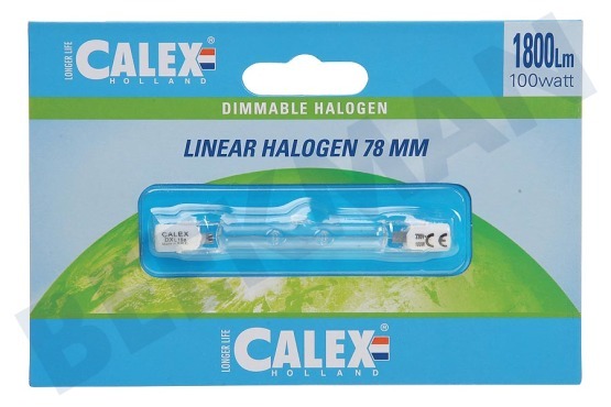 Calex  509112 Calex Spaar Halogeenlamp 230V 100W(130W) R7s 8x78mm