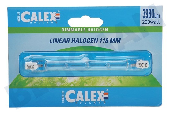 Calex  509130 Calex Spaar Halogeenlamp 230V 200W(256W) R7s 10x118mm