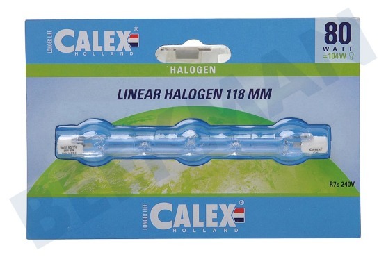 Calex  509118 Calex Spaar Halogeenlamp 230V 80W(104W) R7s 8x118mm