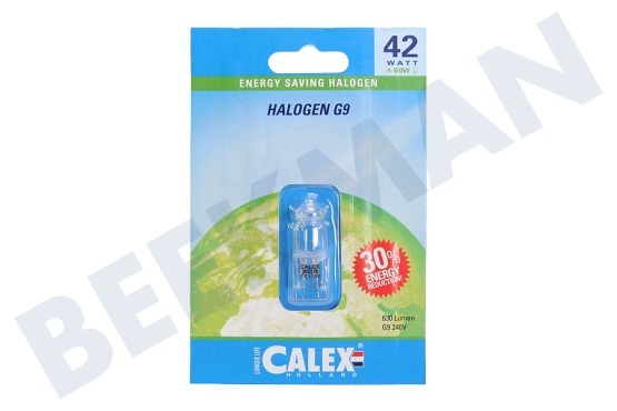 Tiba  509212 Calex Spaar Halogeenlamp 230V 42W(56W) G9 helder