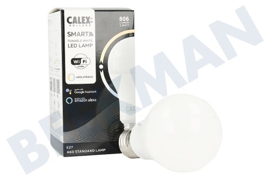 Calex  Smart LED Standaardlamp E27 CCT Dimbaar 9,4W