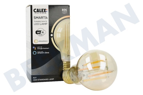 Calex  Smart LED Filament Rustic Gold Standaardlamp E27 Dimbaar