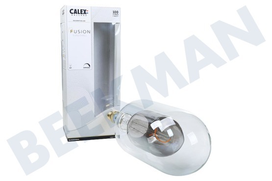 Calex  Sundsvall Clear/Titanium Fusion LED lamp 3W Dimbaar