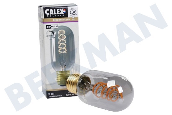 Calex  1001001700 Buis LED lamp Flexible Filament Titanium E27 Dimbaar
