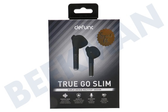Defunc  True Go Slim Earbud, Zwart