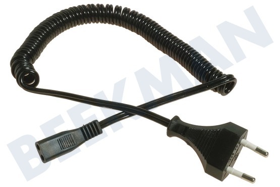 Philips  Snoer 2.5A 230V spiraal zwart 1,8M