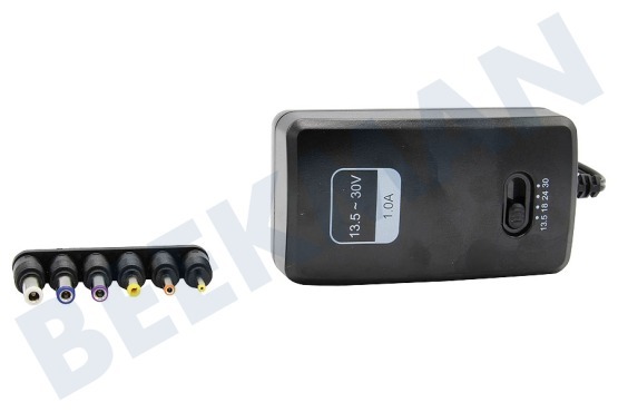 HQ Power  Netadapter Universeel 1000 Mah 13.5 tot 30V Gestabiliseerd