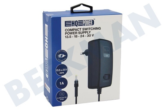 HQ Power  Netadapter Universeel 1000 Mah 13.5 tot 30V Gestabiliseerd
