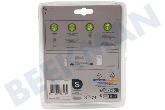 Byron  DB401E Draadloze Draagbare Deurbel Set