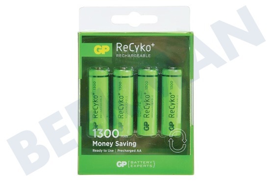GP  LR6 ReCyko+ AA 1300 - 4 oplaadbare batterijen