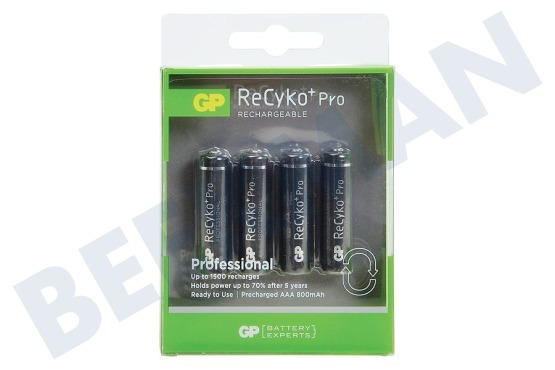 GP  LR03 ReCyko+ Pro AAA 800 - 4 oplaadbare batterijen