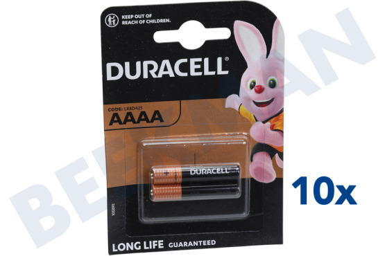 Duracell  Batterie AAAA Alkaline Long Life, Blister mit 2 Stück