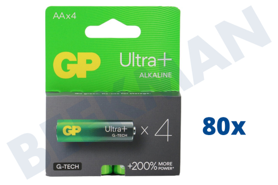 GP  LR06 AA batterij GP Alkaline Ultra Plus 1,5V 4 stuks