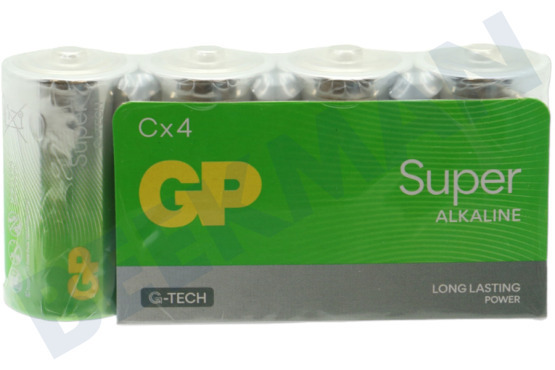 GP  LR14 C batterij GP Super Alkaline Multpack 1,5V 4 stuks
