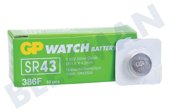 GP  SR43, 386 GP horloge batterij