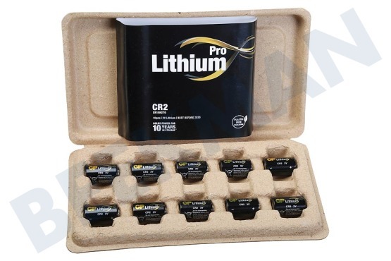 GP  Lithium Pro CR2 Batterij, 10 stuks