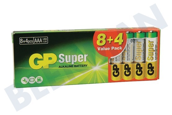 GP  LR03 GP Super Valuepack 8+4 AAA