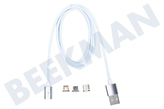 Cablexpert  Magnetische 3-in-1 USB Oplaadkabel, 1 meter